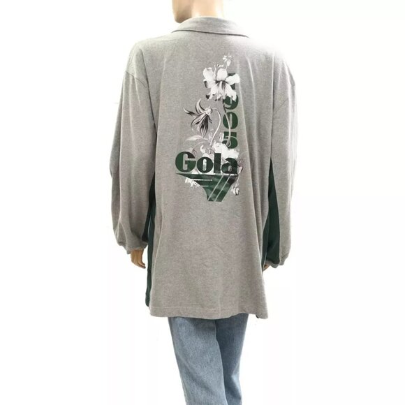 Gola x Anthropologie Team Jersey Mini Dress Floral Graphic Striped XS NWT 276507 - Picture 8 of 12